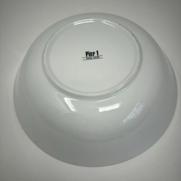 Pier 1 One Spring Pattern Floral 11” Serving Large Bowl Flowers - Picture 4 of 4